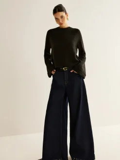 COMMENSE Open Back Tie Sweater* Sweater Tops|Sweaters & Cardigans
