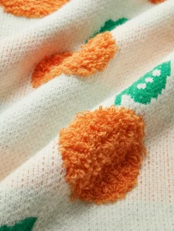 COMMENSE Orange Pattern Striped Sweater* Sweater Tops|Sweaters & Cardigans