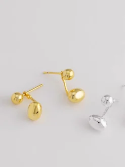 COMMENSE Oval Bean Stud arrings* Earrings|Accessories