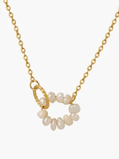 COMMENSE Oval Freshwater Pearl Pendant Necklace* Necklaces|Accessories