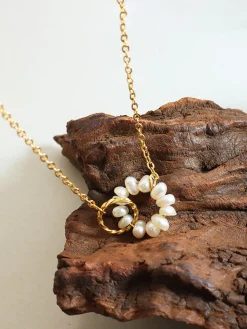 COMMENSE Oval Freshwater Pearl Pendant Necklace* Necklaces|Accessories