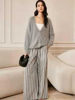COMMENSE Oversize Furry Cardigan* Cardigans|Long Sleeve Sets