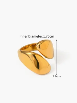 COMMENSE Oversize Heart Love Ring* Rings & Bracelets|Accessories