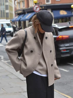 COMMENSE Oversized Button-Down Jacket* Outerwear|Jackets