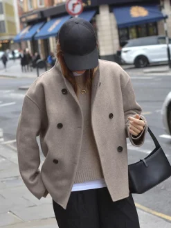 COMMENSE Oversized Button-Down Jacket* Outerwear|Jackets
