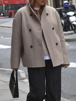 COMMENSE Oversized Button-Down Jacket* Outerwear|Jackets