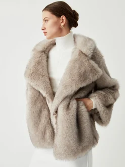 COMMENSE Oversized Collared Faux Fur Coat* Outerwear|Coats