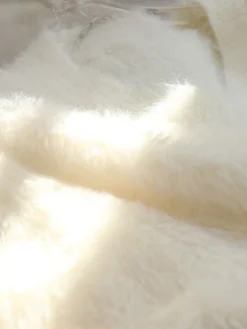 COMMENSE Oversized Fuzzy V-neck Sweater* Sweater Tops|Sweaters & Cardigans
