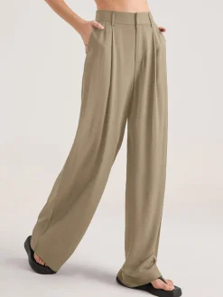 COMMENSE Oversized High Waisted Pleat Front Trousers* Wide Leg|Pants