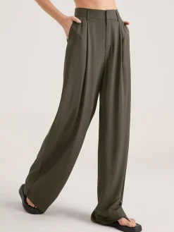 COMMENSE Oversized High Waisted Pleat Front Trousers* Wide Leg|Pants
