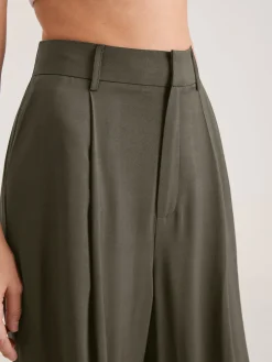 COMMENSE Oversized High Waisted Pleat Front Trousers* Wide Leg|Pants