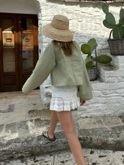 COMMENSE Oversized Long Tie-Front Sleeve Blouse* Blouses & Shirts