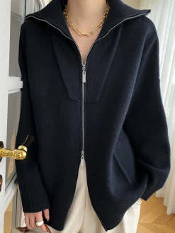COMMENSE Oversized Open Collar Cardigan* Cardigans|Sweaters & Cardigans