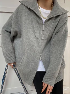 COMMENSE Oversized Open Collar Cardigan* Cardigans|Sweaters & Cardigans