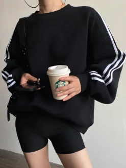 COMMENSE Oversized Panel Sweatshirt* Sweatshirts & Hoodies|Tops