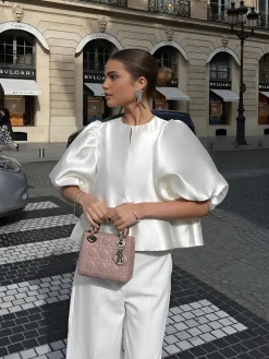 COMMENSE Oversized Puff Sleeve Blouse* Blouses & Shirts|Tops