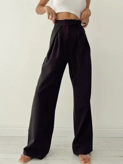 COMMENSE Palazzo Tied Wide Leg Dress Pants* Wide Leg|Pants