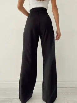 COMMENSE Palazzo Tied Wide Leg Dress Pants* Wide Leg|Pants