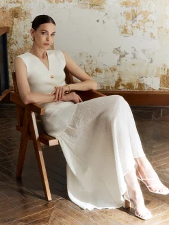COMMENSE Panel Pleated Maxi Skirt* Skirts|Bottoms