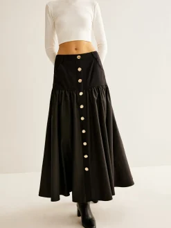COMMENSE Panel Pockets Umbrella Skirt* Skirts|Bottoms