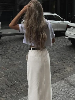 COMMENSE Parisian Slit Maxi Skirt* Skirts|Bottoms