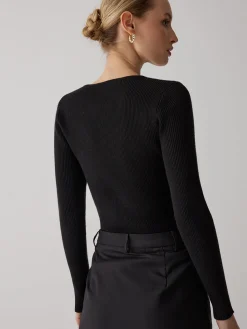 COMMENSE Patchwork Contrast Crew Neck Sweater* Sweater Tops|Sweaters & Cardigans