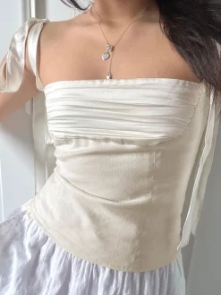 COMMENSE Patchwork Knotted Cami Top* Tank Tops & Camis|Tops