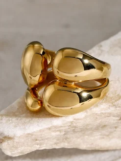 COMMENSE 1pc Asymmetrical Chunky Open Ring* Rings & Bracelets|Accessories