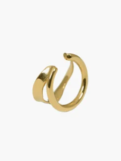 COMMENSE 1pc Irregular Double Layer Hoop Ear Clip* Earrings|Accessories