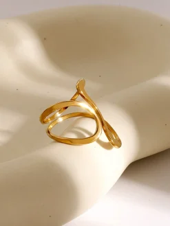 COMMENSE 1pc Irregular Whirl Open Ring* Rings & Bracelets|Accessories