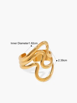 COMMENSE 1pc Irregular Open Ring* Rings & Bracelets|Accessories