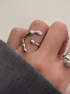 COMMENSE 1pc Minimalist Crescent Moon Ring* Rings & Bracelets|Accessories