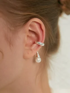 COMMENSE 1pc Pearl Drop Ear Cuff* Earrings|Accessories