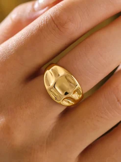 COMMENSE 1pc Tunnel Curved Open Ring* Rings & Bracelets|Accessories