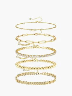 COMMENSE 5pcs en Geometrical Bracelet* Rings & Bracelets|Accessories