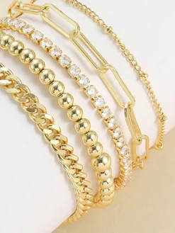 COMMENSE 5pcs en Geometrical Bracelet* Rings & Bracelets|Accessories