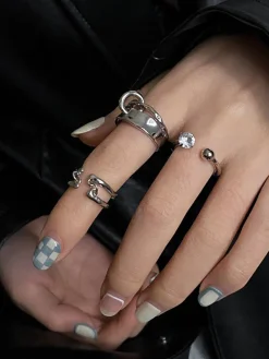 COMMENSE 3pcs Open Hoop Ring* Rings & Bracelets|Accessories