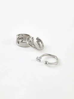 COMMENSE 3pcs Open Hoop Ring* Rings & Bracelets|Accessories