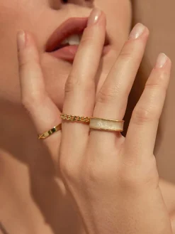 COMMENSE 3pcs Round Luxury Rings* Rings & Bracelets|Accessories