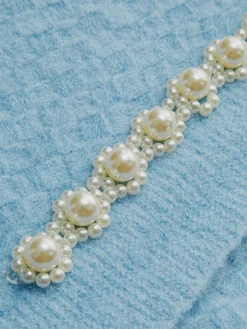 COMMENSE Pearl Beaded Criss Cross Sweater Vest* Sweater Vests|Sweaters & Cardigans