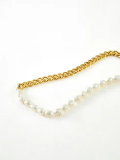 COMMENSE Pearl Chunky Chain Lariat Necklace* Necklaces|Accessories