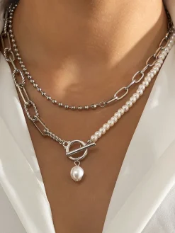 COMMENSE Pearl Saturn Necklace* Necklaces|Accessories