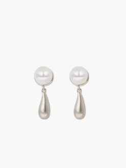 COMMENSE Pearl Water Drop Charm Earrings* Earrings|Accessories