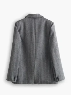 COMMENSE Pinstripe Lapel Blazer* Outerwear|Blazers