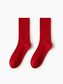 COMMENSE Pinstripe Mid-Calf Socks* Socks & Tights|Accessories
