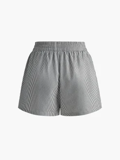 COMMENSE Pinstripe Thin Shorts* Shorts|Bottoms