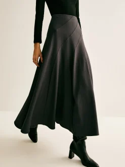 COMMENSE Piping Pleated Zipper Skirt* Skirts|Bottoms