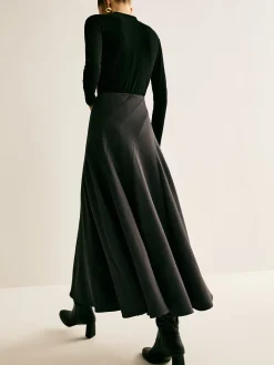 COMMENSE Piping Pleated Zipper Skirt* Skirts|Bottoms