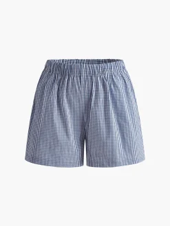COMMENSE Plaid Lace Up Shorts Set* Shorts Sets|Shorts