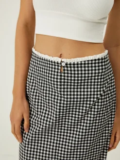 COMMENSE Plaid Print Mermaid Midi Skirt* Skirts|Bottoms